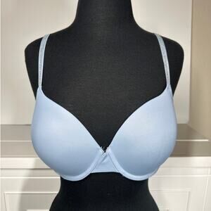 Victoria’s Secret PINK Wear Everywhere T-Shirt Bra Lightly Lined 36D Blue NEW